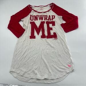 Victoria’s Secret PINK Y2K Christmas Holiday UNWRAP ME Nightgown Night Shirt PJ